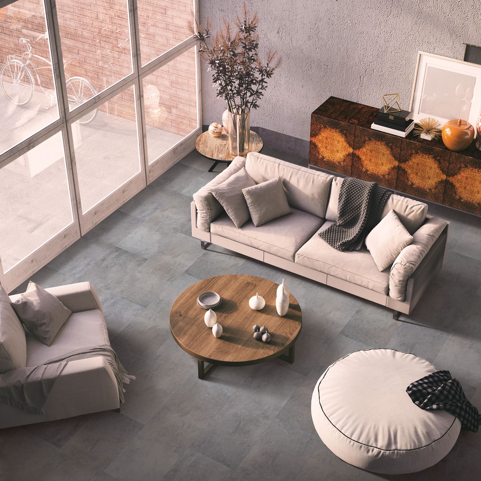 Living Room Floor | Corvin's Floors & Cabinets