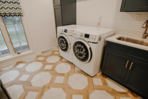 Laundry room flooring | Corvin's Floors & Cabinets