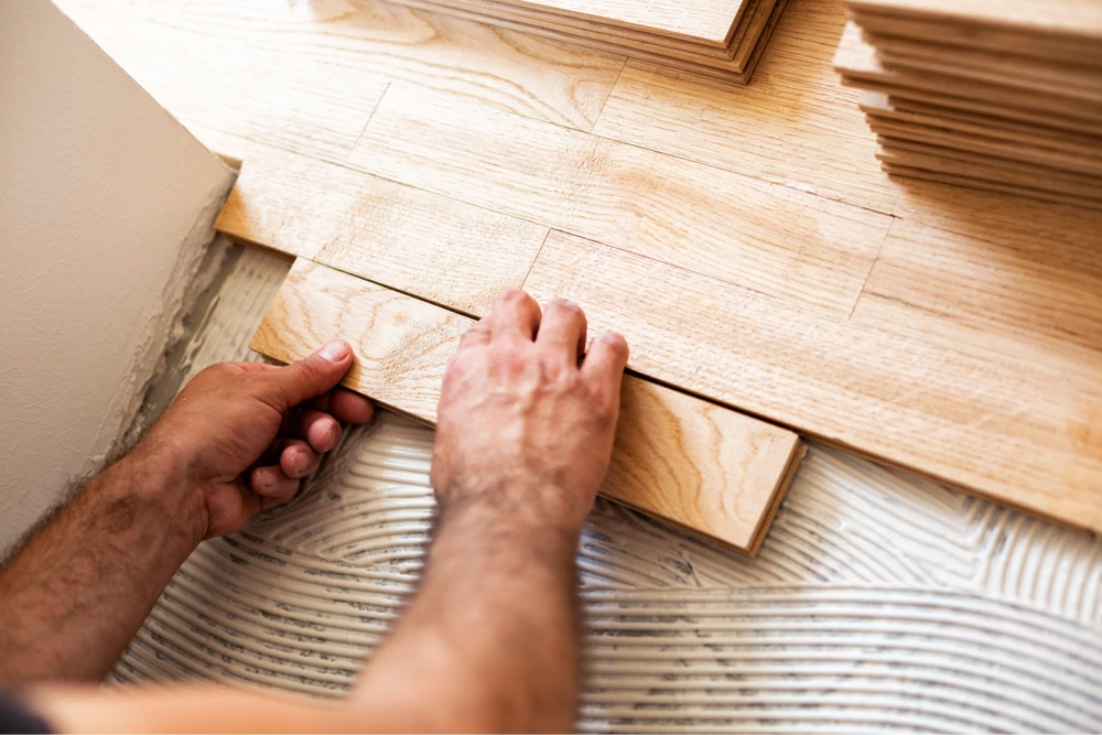Hardwood installation | Corvin's Floors & Cabinets
